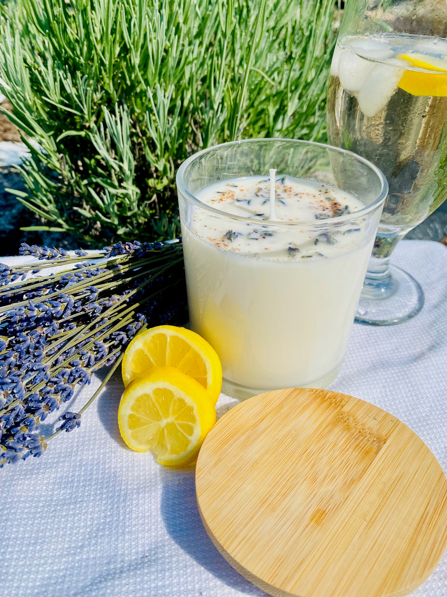 Lavender Lemon Homemade Soy Candle